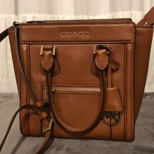Michael Kors Brown Leather Satchel- Small